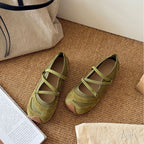 Damen Komfortable Ballerinas mit elastischem Riemchen und gepolsterter Innensohle