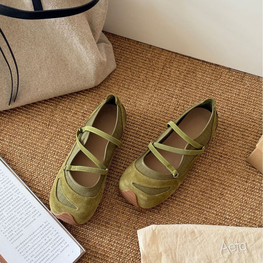 Damen Komfortable Ballerinas mit elastischem Riemchen und gepolsterter Innensohle R&B