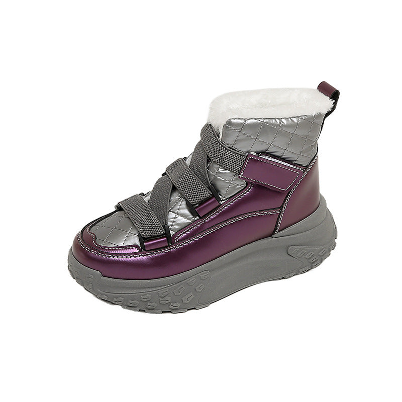 Damen hochgeschnittene Winter Sneakers mit kuscheligem Innenfutter und rutschfester Sohle R&B