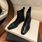 Damen Chelsea Boots mit elastischen Seiteneinsätzen und weicher Lederoberfläche