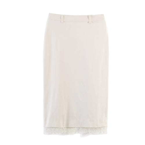 Damen Bleistiftrock mit feiner Spitze und elegantem Bund R&B