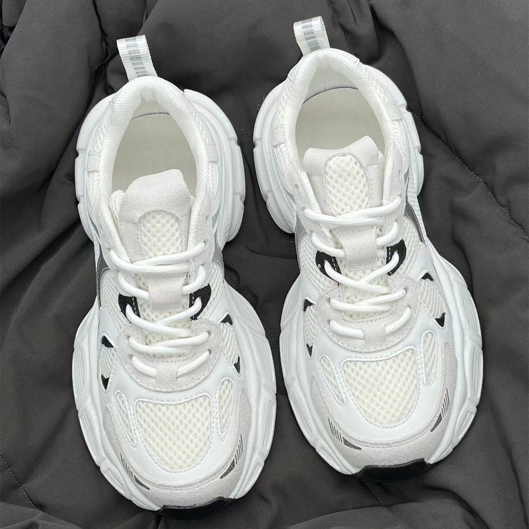 Damen Sportliche Chunky Sneakers mit atmungsaktiven Mesh-Einsätzen und robustem Sohlenprofil R&B