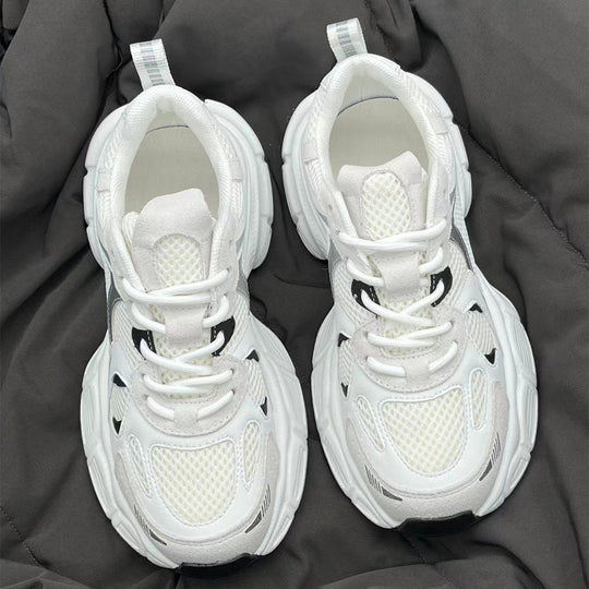 Damen Sportliche Chunky Sneakers mit atmungsaktiven Mesh-Einsätzen und robustem Sohlenprofil R&B