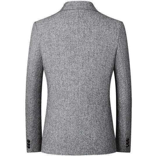 Herren moderner und eleganter Blazer aus Strukturstoff R&B