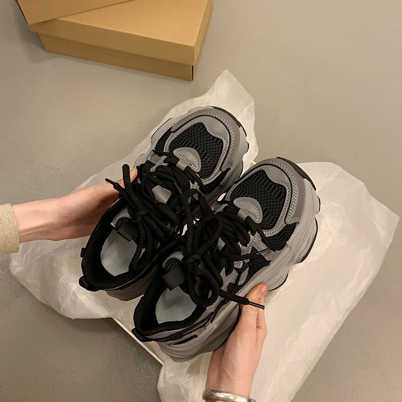 Damen sportliche Sneakers im innovativen Chunky-Design mit atmungsaktiven Einsätzen R&B