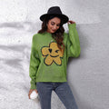 Damen Grob gestrickter Pullover mit floralem Motiv und lässigem Schnitt R&B