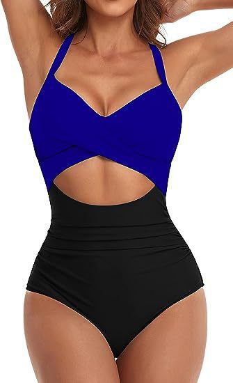Damen Cut-Out Badeanzug R&B