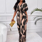 Damen Eleganter Jumpsuit mit weit geschnittenem Bein und raffiniertem Design R&B