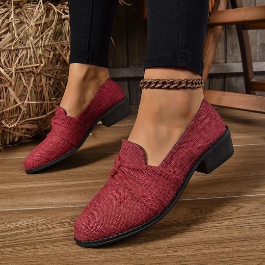 Damen Slipper mit geschwungenem Knoten R&B