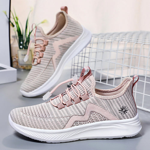 Damen Sportliche Sneakers mit elastischem Schnürsystem R&B