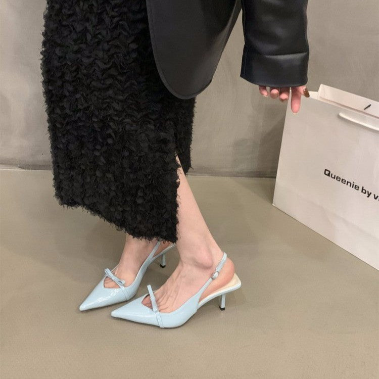 Damen Slingback-Pumps mit spitzem Design und elegantem Absatz R&B