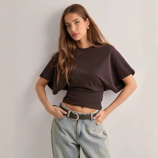 Damen Bequemes Oversized T-Shirt mit modernem Schnitt R&B