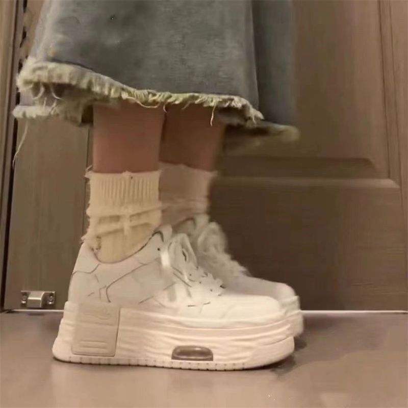 Damen Plateau Sneaker mit Stern-Design