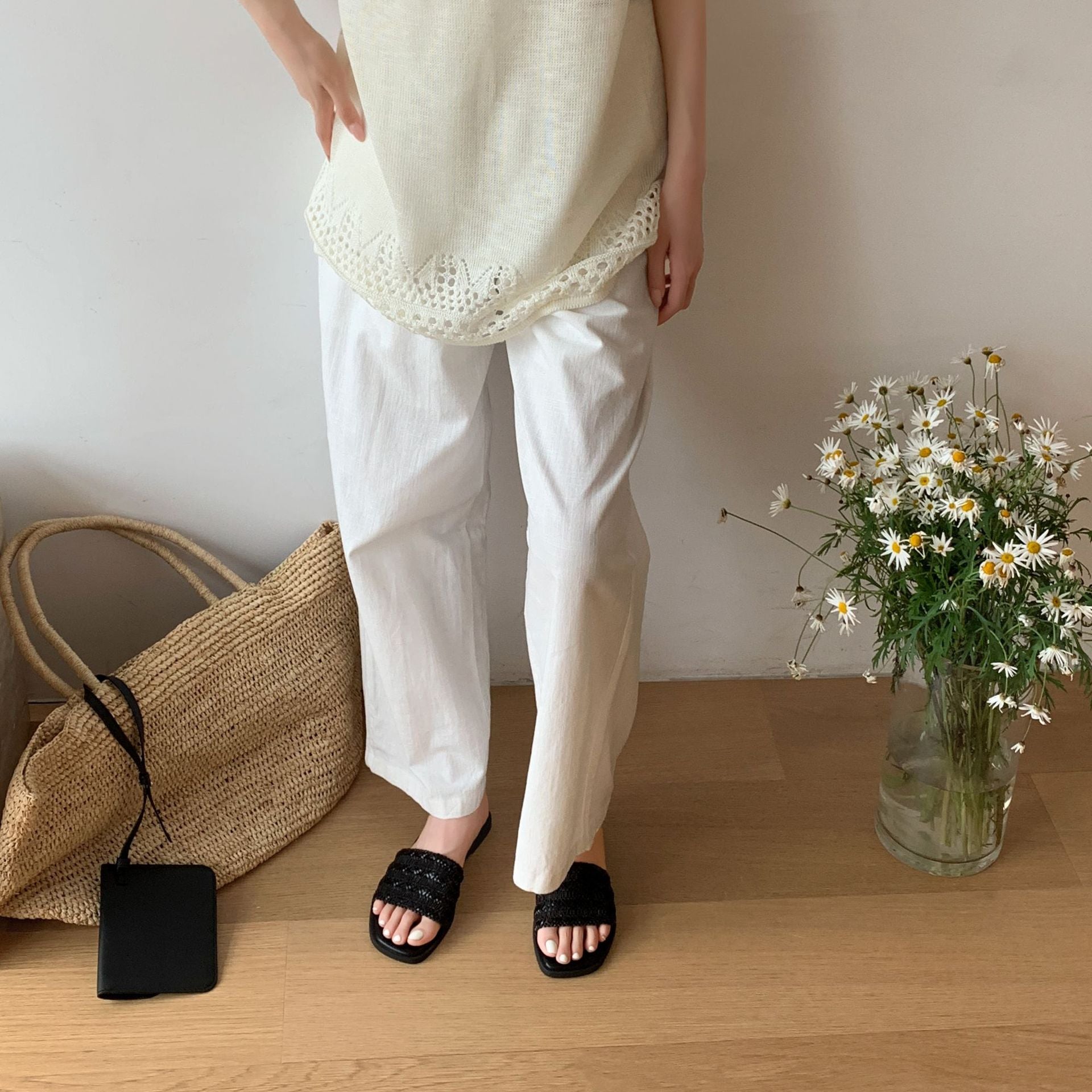 Damen Komfortable Zehentrenner-Sandalen mit modischem Riemendesign und weich gepolsterter Sohle