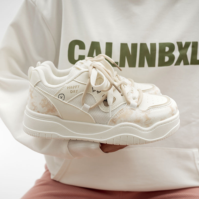Damen Modische Sneakers mit einzigartigen Grafikelementen und flexibler Sohle