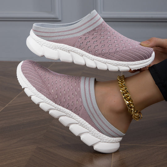 Damen Bequeme Slip-On Sneakers mit atmungsaktivem Obermaterial und rutschfester Sohle R&B