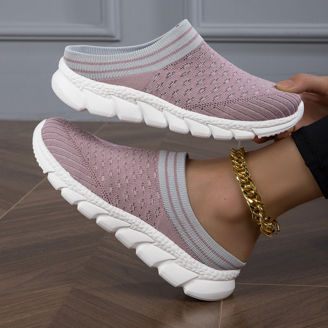 Damen nan sockenähnlicher Komfort-Slipper mit punktelastischem Strickoberteil segmentierter Dämpfungssohle und weichem Komfortfußbett R&B