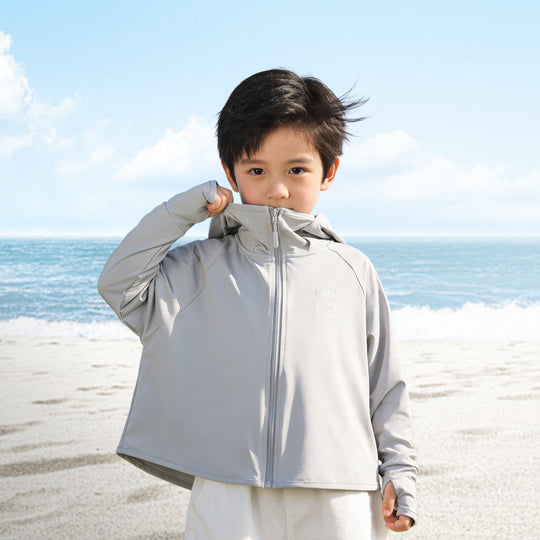 Jungen funktionale UV-Schutzjacke mit Kapuze R&B