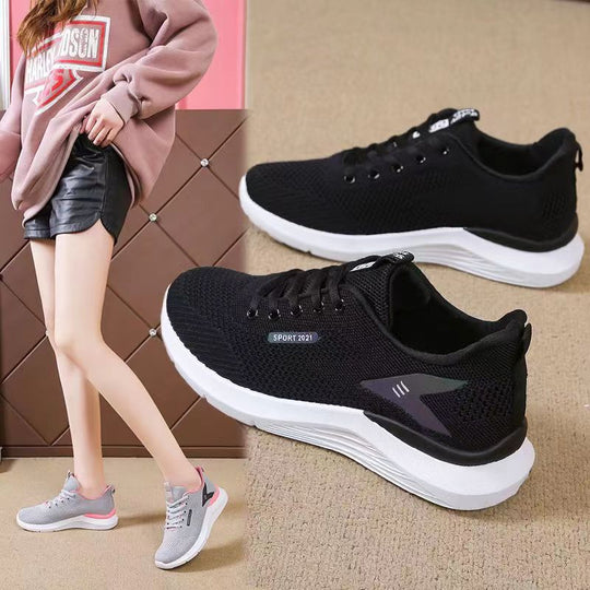 Damen Sportliche Sneakers mit flexibler Sohle und atmungsaktivem Mesh-Obermaterial R&B
