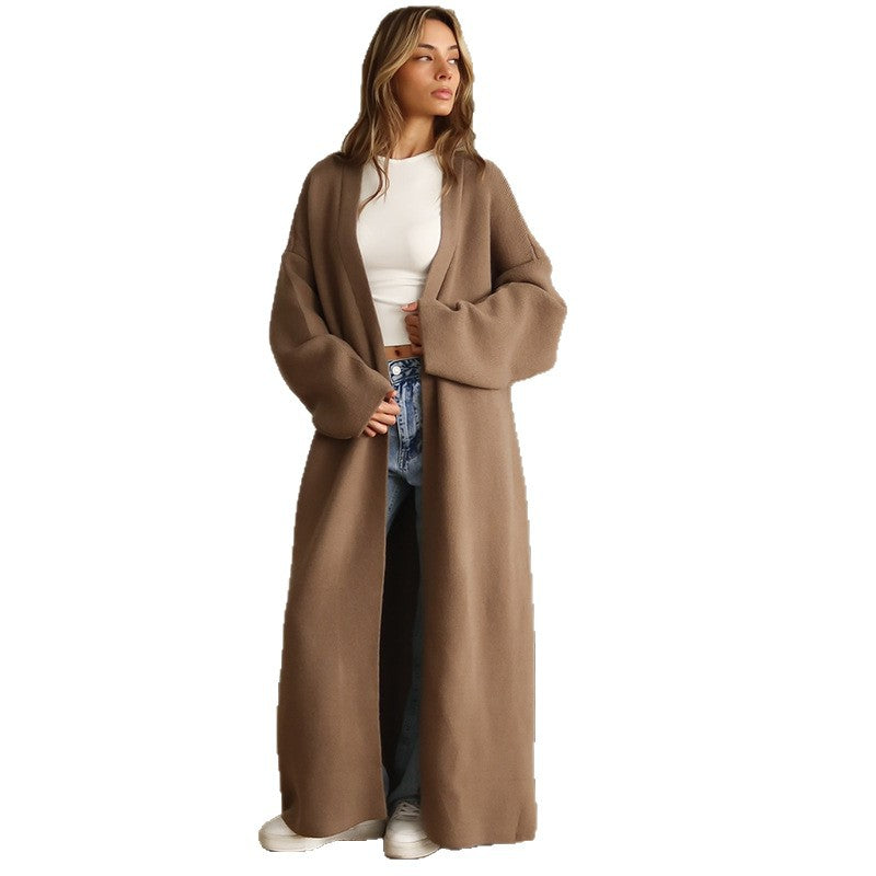 Damen Oversize-Strickmantel R&B