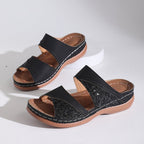 Damen Komfortable Clogs mit modischen Querriemen und ergonomischem Fußbett R&B