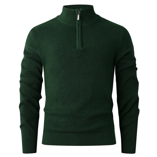 Herren Strickpullover mit Stehkragen R&B