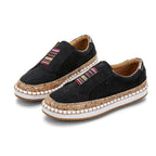 Damen Atmungsaktive Slip-On Sneakers mit modischem Lochdesign R&B