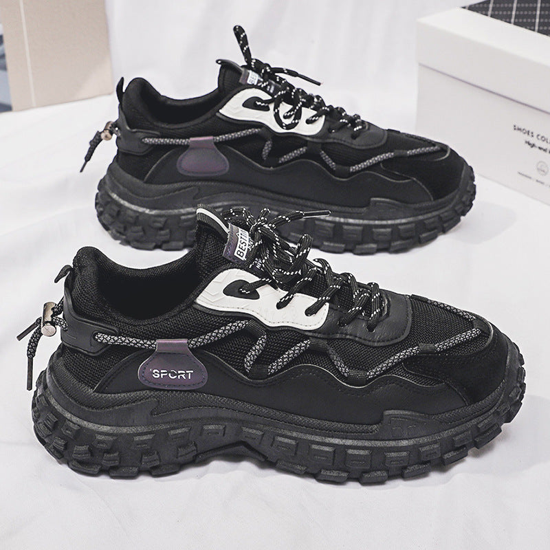 Damen Sportliche Chunky Sneakers mit rutschfester Profilsohle und atmungsaktivem Obermaterial R&B