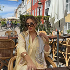 Damen angesagter Leinen-Jumpsuit mit tailliertem Schnitt und langen Ärmeln R&B