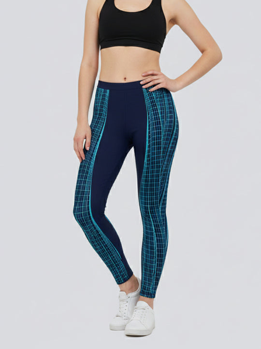 Damen Sportleggings mit stylischem Sternen-Design und hohem Bund R&B