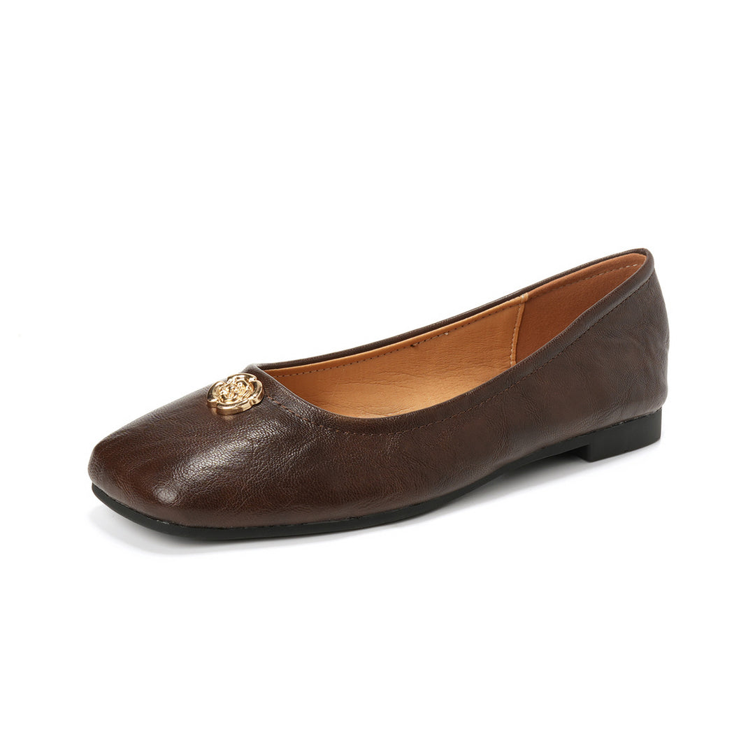 Damen Ballerinas mit dekorativem Schmuckdetail R&B