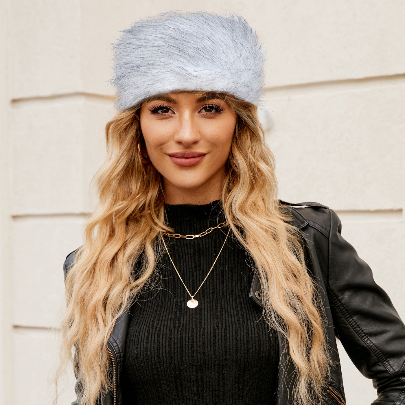 Damen Kuscheliger Fleece-Hut mit modischem Design R&B