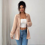Damen Moderner Zip-Hoodie mit Taillierung R&B