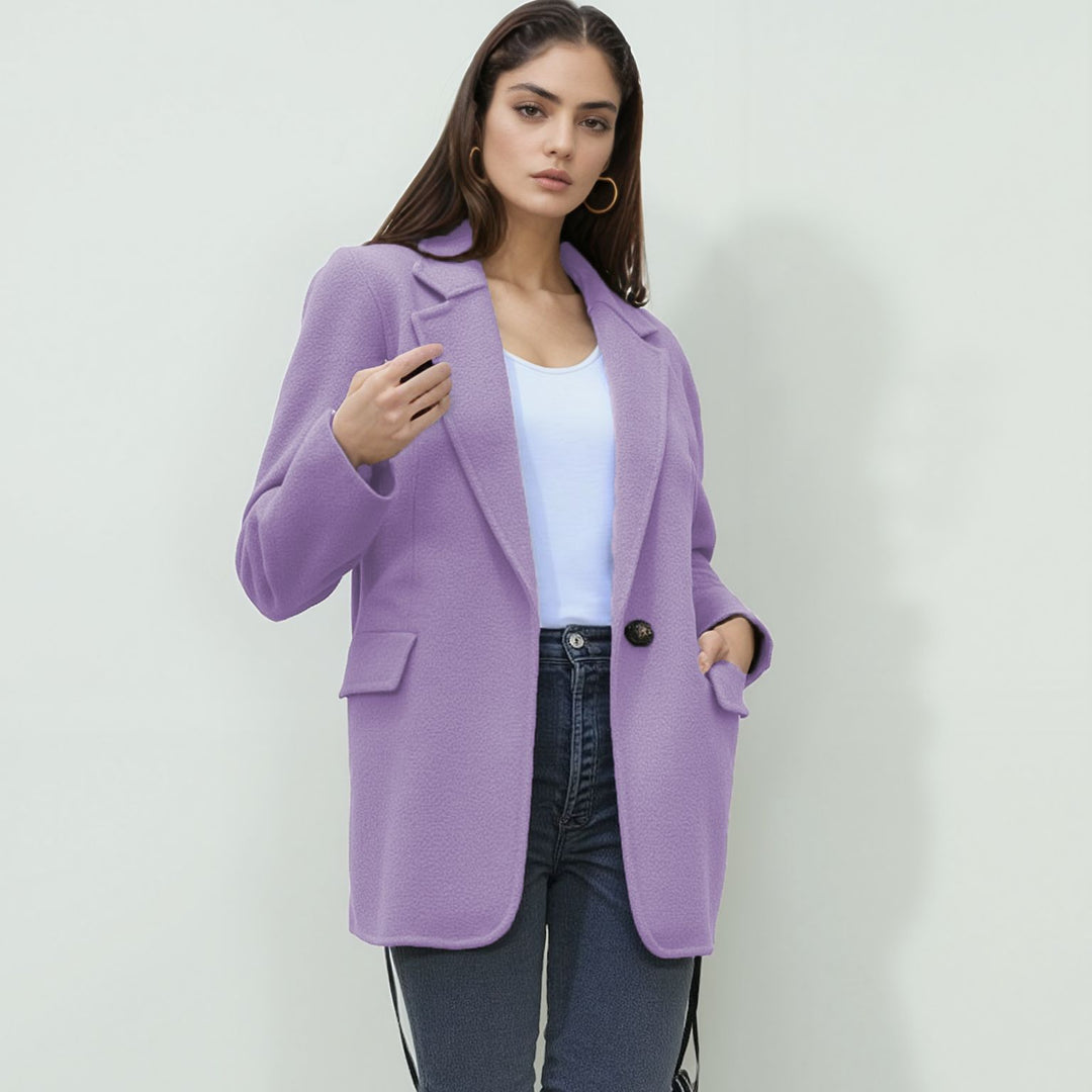 Damen eleganter Softblazer mit taillierter Passform R&B