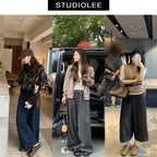 Damen Hausschuhe mit flauschigem Innenfutter und verstellbarem Riemen R&B