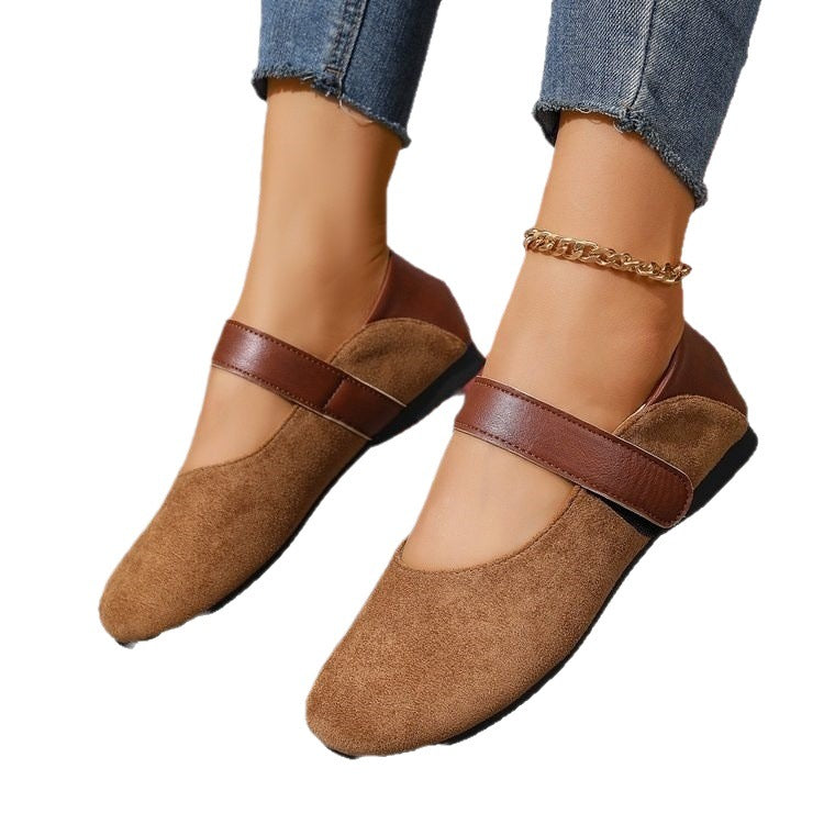Damen Komfortable Ballerinas mit elastischem Riemen R&B