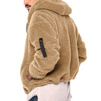 Herren Bequeme Fleecejacke mit hohem Kragen und praktischen Taschen R&B