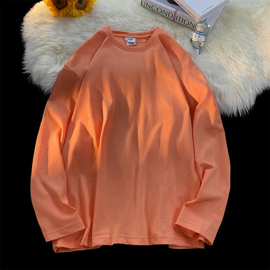 Damen Lässiges Langarmshirt aus hochwertiger Baumwolle R&B