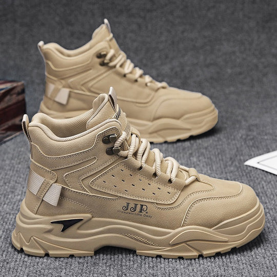 Damen Sportliche High-Top Sneakers mit dämpfender Sohle R&B
