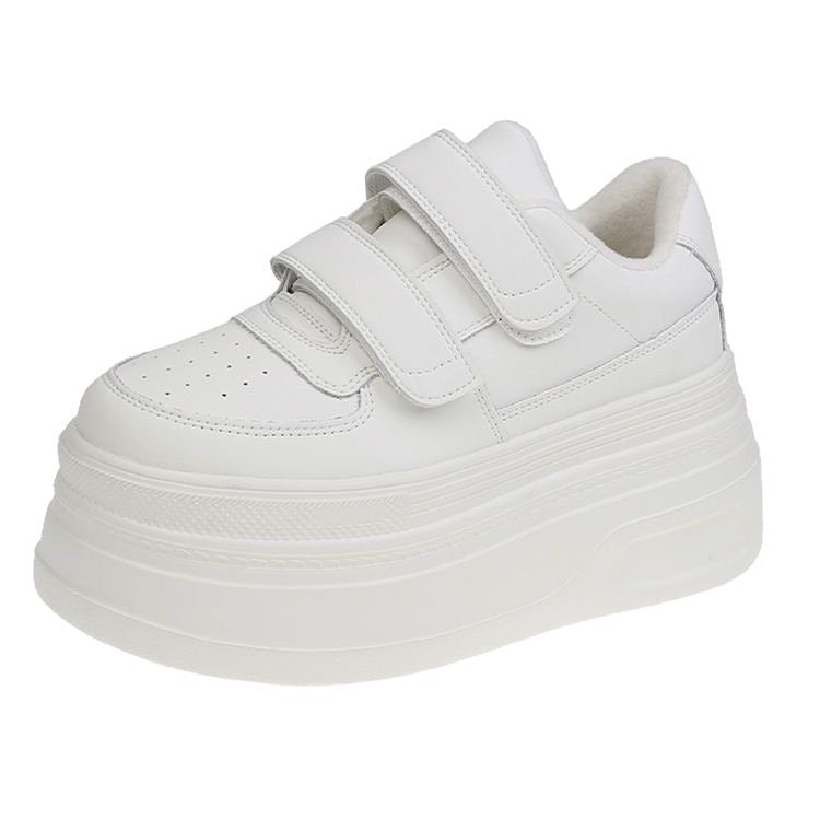 Damen Komfortable Sneakers mit Klettverschluss und trendiger Plateau-Sohle R&B