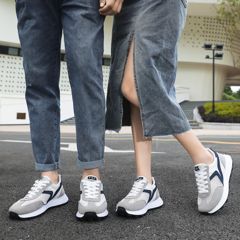 Damen Sportliche Sneakers mit atmungsaktivem Mesh und stoßdämpfender Sohle R&B