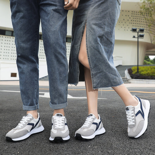 Damen Sportliche Sneakers mit atmungsaktivem Mesh und stoßdämpfender Sohle R&B