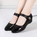 Damen Ballerinas mit modischem Riemen und eleganter Schuhspitze R&B