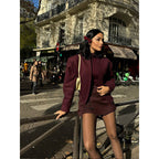 Damen stylische Bomberjacke aus hochwertigem Material R&B