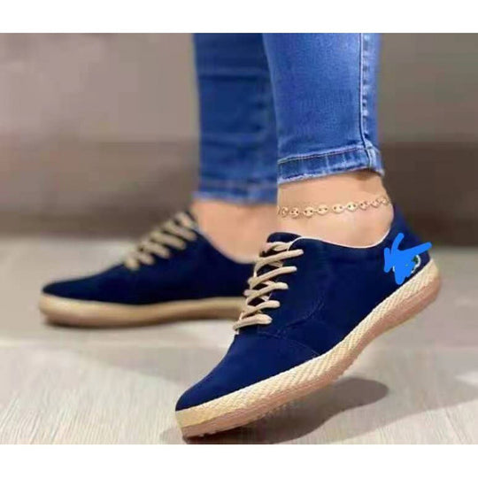 Damen Bequeme Sneakers mit lässiger Lederrand R&B