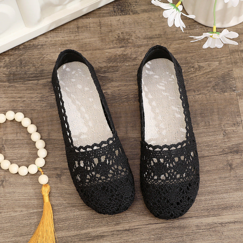 Damen elegante und atmungsaktive Spitzenschuhe