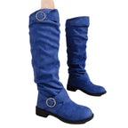 Damen Modische Overknee-Stiefel aus weichem, elastischem Material R&B