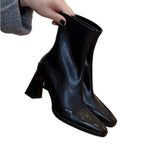 Damen elegante Stiefeletten mit hochmodischem Schnitt und robustem Blockabsatz R&B