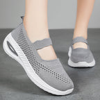 Damen Atmungsaktive Sneaker mit elastischem Riemchen und dämpfender Sohle R&B