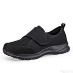 Damen bequeme Slip-On Sneakers mit Klettverschluss